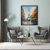 Cityscape Majesty Paris Eiffel Tower Digital Art Urban Beauty Art Print Home Decor Poster Delight