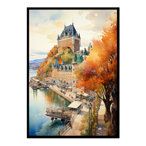 Captivating Quebec City Château FrontenacCity View Digital Art Instant  for Chic Home Decor