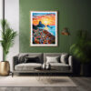 Cityscape Rio de Janeiro Digital Art Urban Home Decor Art Print Instant Poster Joy