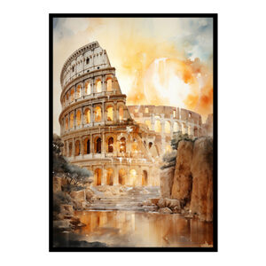 Rome City View Digital Art Urban Escape Art Print for Home Decor Instant Poster Delight