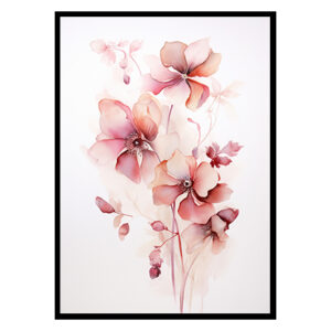 Blooms Flower Prints, Flower Wall Art Decor Print Poster