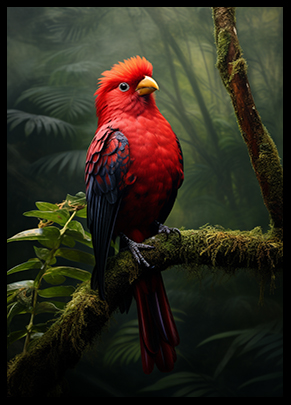 Exotic Andean Bird Jungle Bird Print Wall Art Print Tropical Bird Art Poster