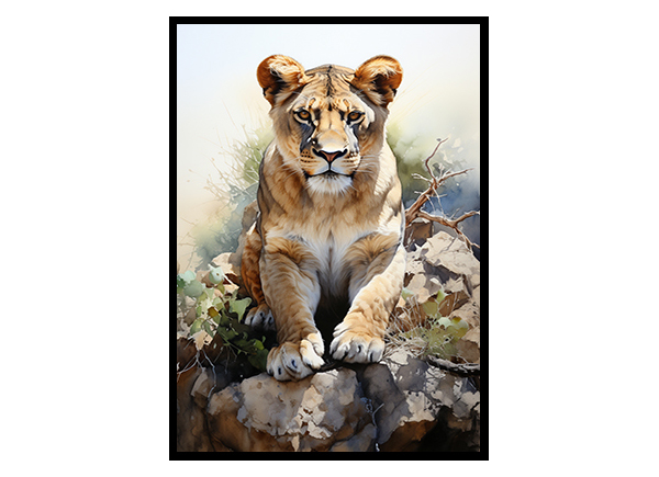 Lion Chronicles Safari Art Posters, Jungle Wild Animal, Animal Print Poster