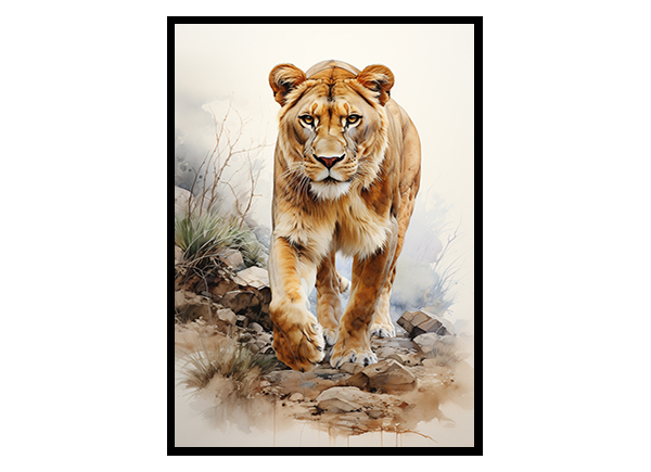 Lionhearted Decor: Safari Art Prints for Safari Animal, Animal Print Poster
