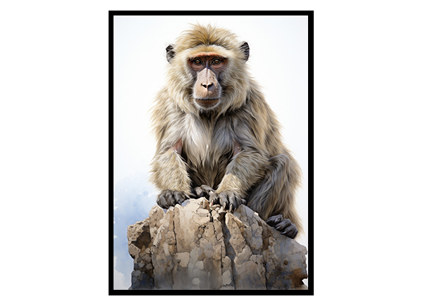 Baboon Art Prints for Wall Decor, Animal, Jungle Wildlife Art Print, Poster