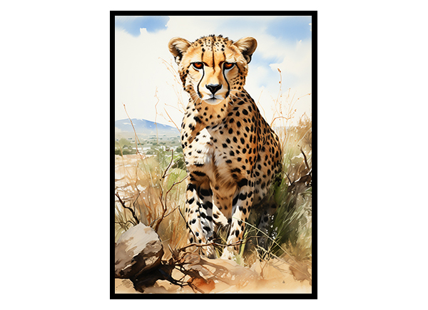 Jungle Animal, Cheetah, Safari Animal, Wildlife Art, Animal Print, Animal Art Poster
