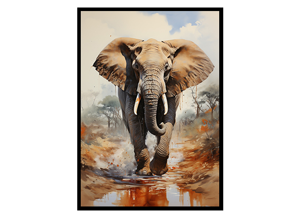 Elephant Safari Prints, Jungle, Safari Animal, Wildlife Art Decor Poster