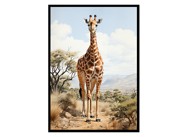 Wild Giraffe Art Prints Bring Nature into Your Home, Wildlife Jungle Poster Print