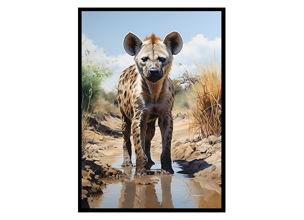 Hyena Safari Collection, Jungle Print Wildlife Art Decor, Hyena Poster Print