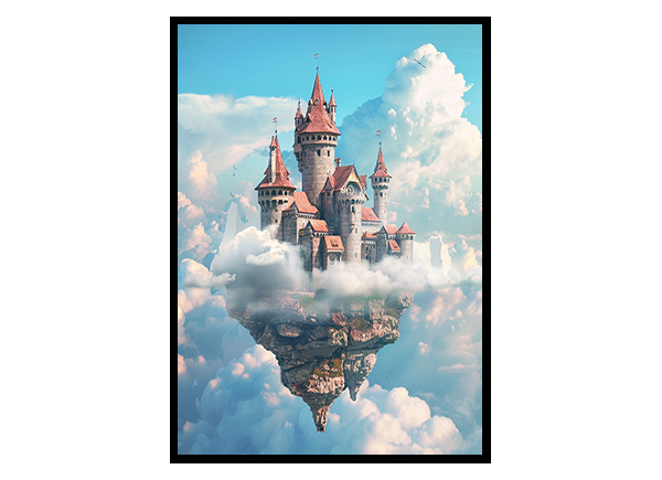 Castle in the Clouds Wall Art Poster Wall Art Decor Poster Print