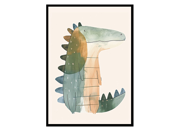 Crocodile Nursery Art for a Cozy Home Wall Art Decor Poster Print