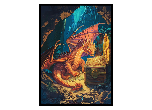 Dragon Mythical Wall Art Poster Wall Art Decor Poster Print