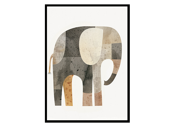 Elephant Illustration Nursery Wall Decor Art Decor Poster Print