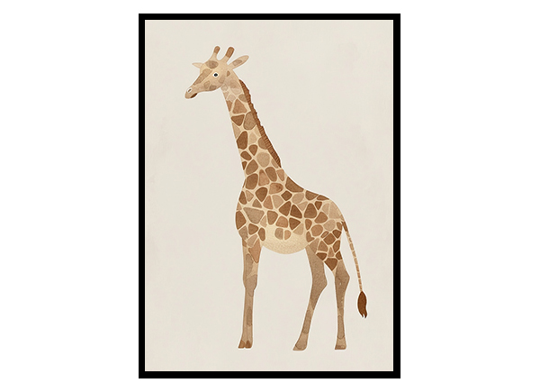 Giraffe Nursery Art for a Cozy Home Wall Art Decor Poster Print