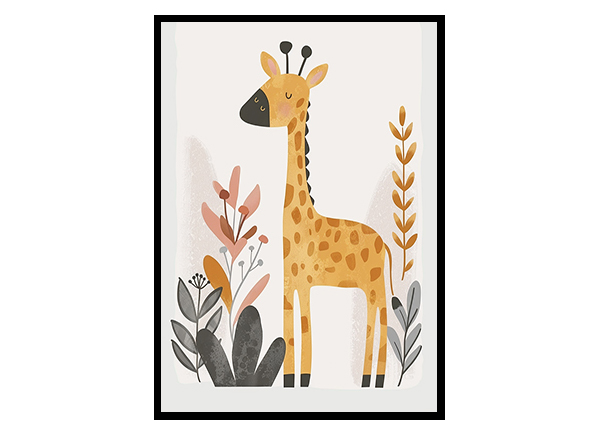 Giraffe Nursery Home Wall Decor Art Poster Print