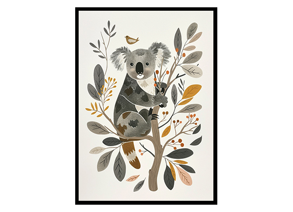 Koala Illustration Nursery Wall Decor Art Decor Poster Print