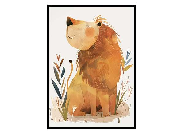 Lion Nursery Art for a Cozy Home Wall Art Decor Poster Print