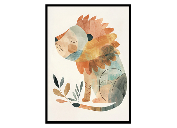 Lion Nursery Home Wall Decor Art Poster Print