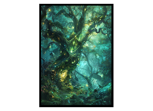 Magic in a Mystical Forest Wall Art Decor Poster Print