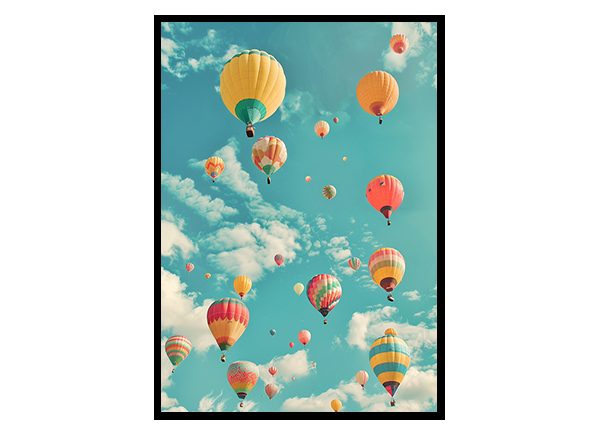 Colorful Skyward Delight Wall Art Decor Poster Print