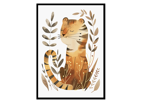 Tiger Nursery Art for a Cozy Home Wall Art Decor Poster Print