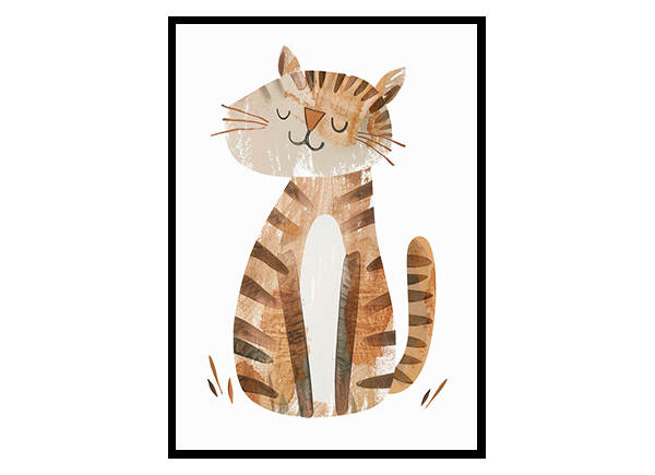 Tiger Illustration Nursery Wall Decor Art Decor Poster Print