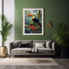 Bird Wall Print,Toucan Picture,Tropical Birds Wall Art,Toucan Print,Bird Poster