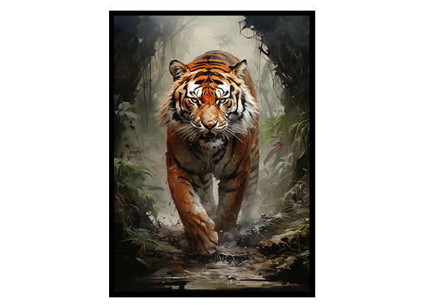Tiger Poster, Wall Art, Safari Animal, Jungle Print,  Wildlife Art, Tiger Wall Art