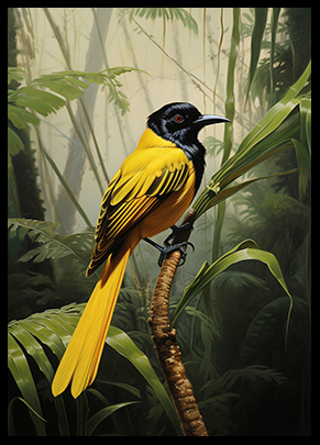 Bird of Paradise Jungle Bird Print Wall Art Print Tropical Bird Wall Decor